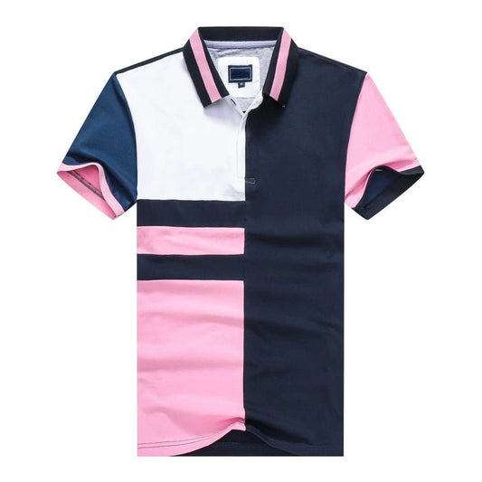 Polo Patchwork Classique pour Homme avec Broderie - deslyshopping
