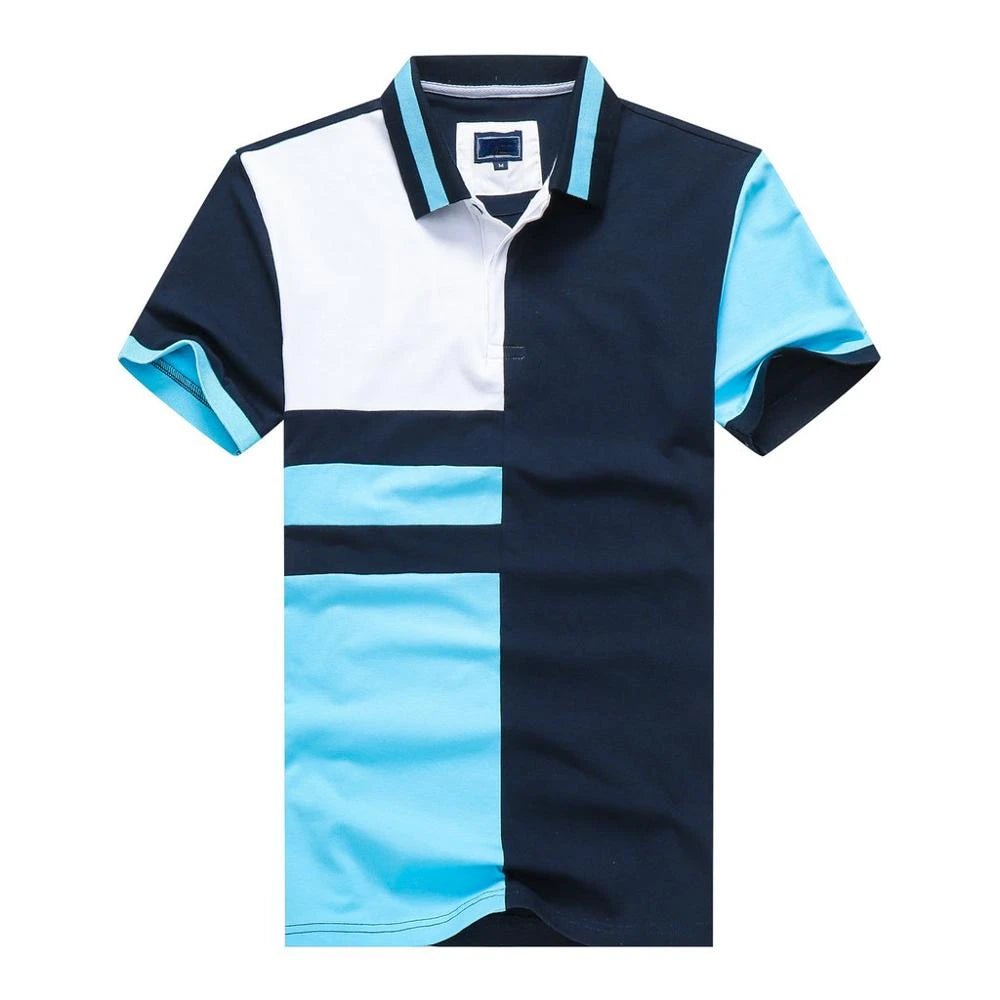 Polo Patchwork Classique pour Homme avec Broderie - deslyshopping