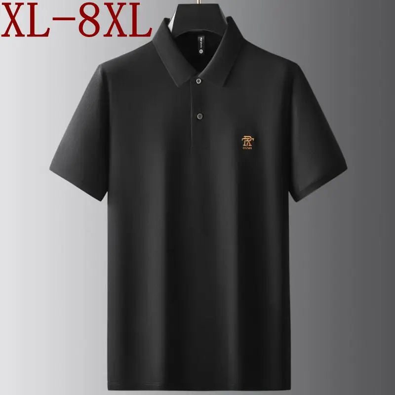 Polo Respirant 100% Coton pour Homme en tailles 6XL à 8XL - deslyshopping