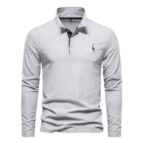 Polo T-Shirt pour Hommes Broderie Couleur Unie - deslyshopping