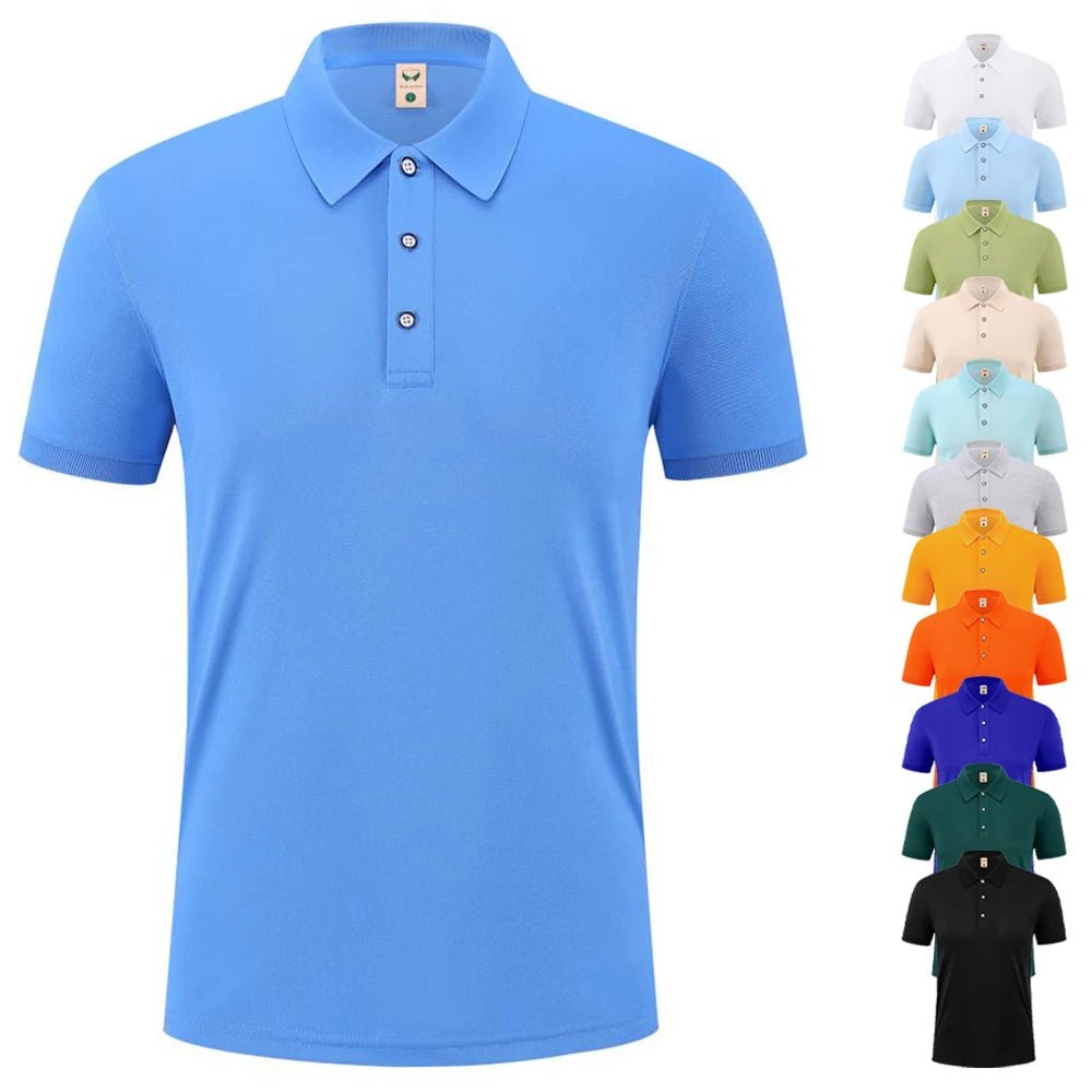 Polo Uni Respirant à Manches Courtes pour l'Été 🌞👕 - deslyshopping