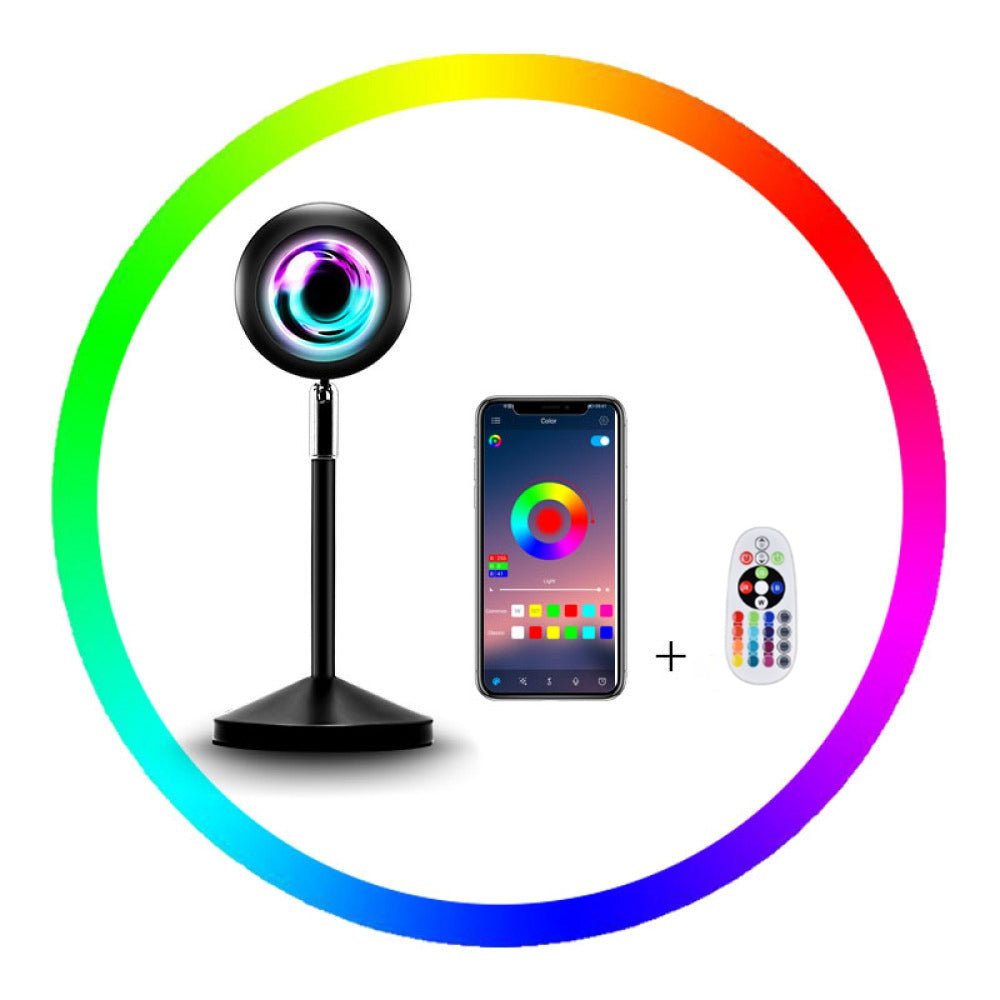 🌈 Projecteur Lampe de Coucher de Soleil Arc - en - Ciel - deslyshopping