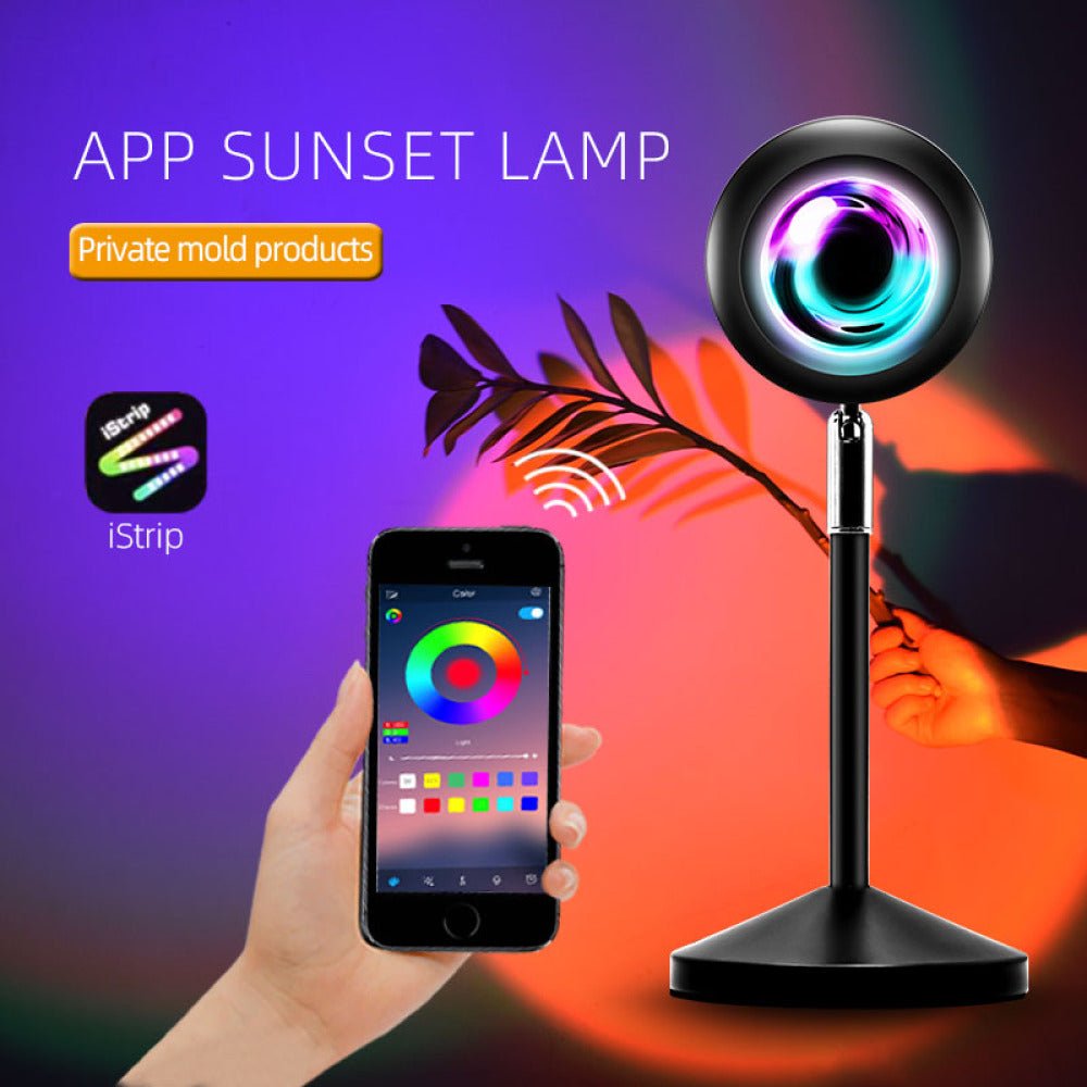 🌈 Projecteur Lampe de Coucher de Soleil Arc - en - Ciel - deslyshopping