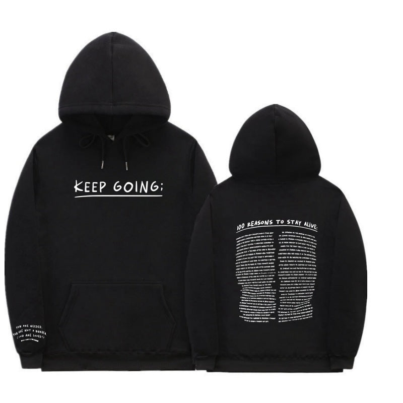 Pull à capuche décontracté molletonné - deslyshopping