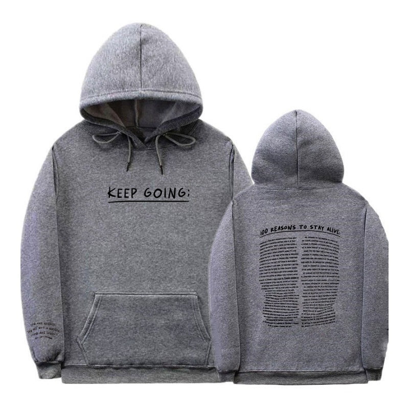 Pull à capuche décontracté molletonné - deslyshopping