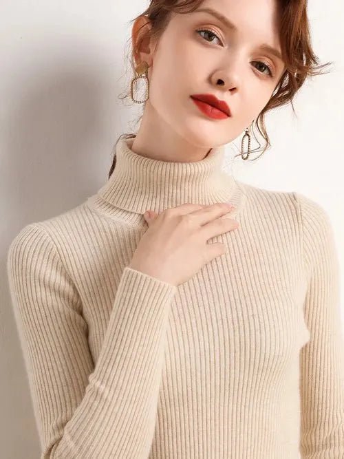 Pull à col roulé en cachemire - deslyshopping