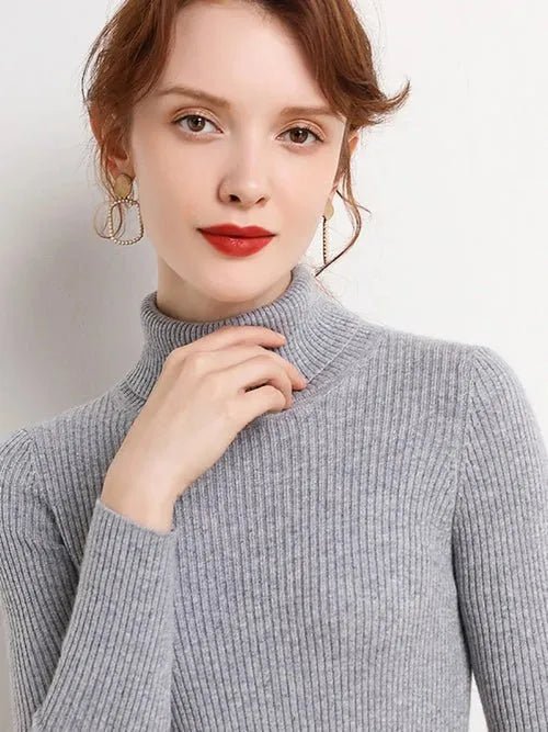 Pull à col roulé en cachemire - deslyshopping