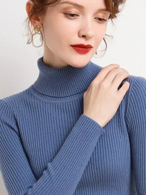 Pull à col roulé en cachemire - deslyshopping