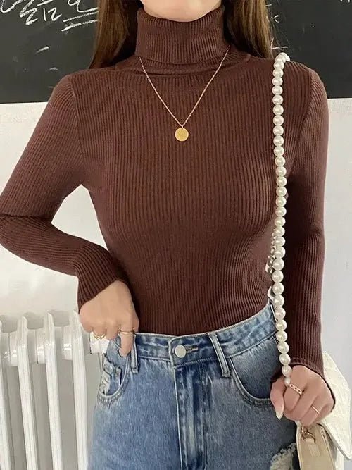 Pull à col roulé en cachemire - deslyshopping