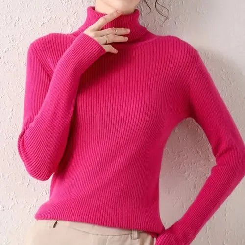 Pull à col roulé en cachemire - deslyshopping