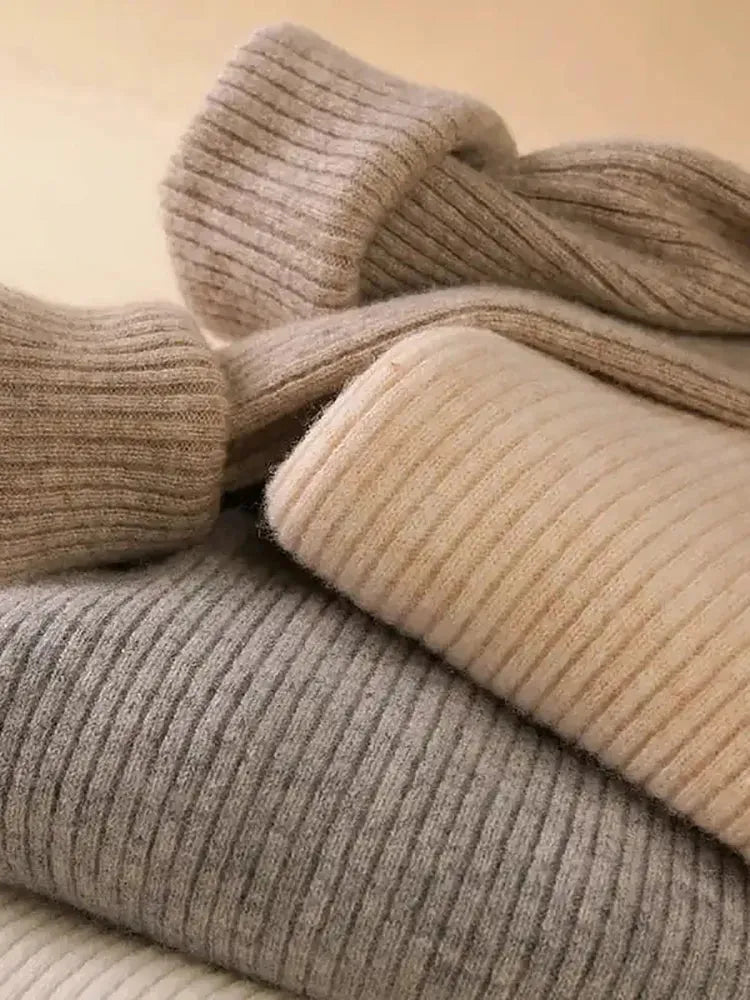 Pull à col roulé en cachemire - deslyshopping
