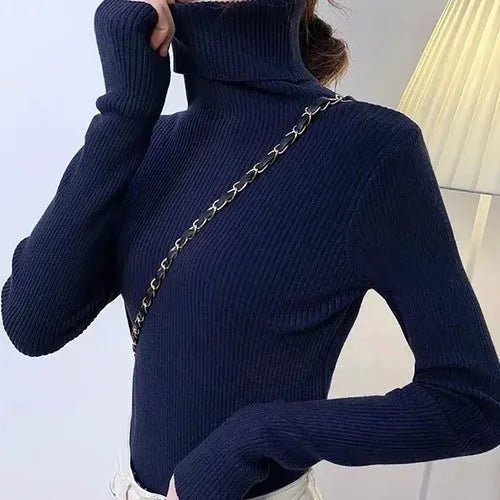 Pull à col roulé en cachemire - deslyshopping