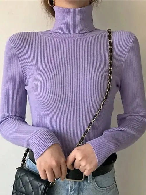 Pull à col roulé en cachemire - deslyshopping
