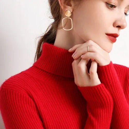 Pull à col roulé en cachemire - deslyshopping