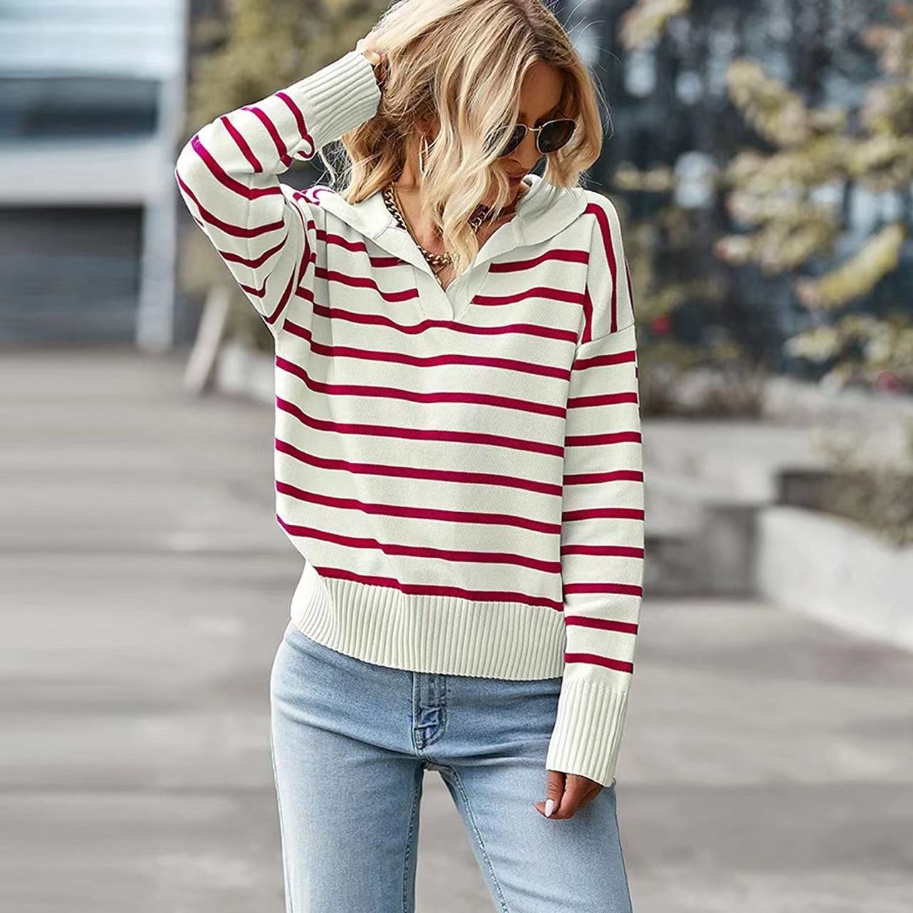 Pull à manches longues pour femmes, - deslyshopping