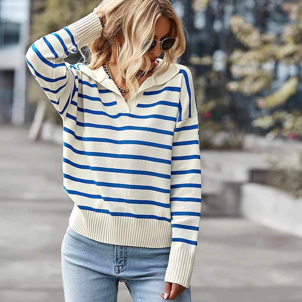 Pull à manches longues pour femmes, - deslyshopping