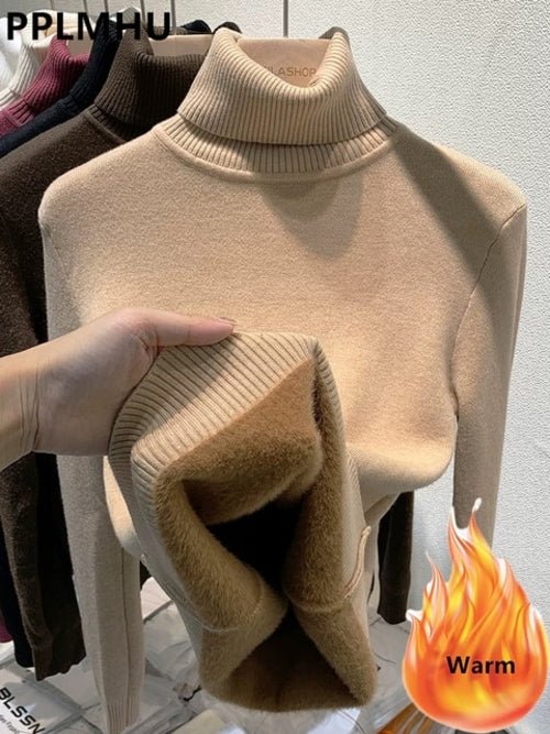 Pull d'hiver à col roulé - deslyshopping