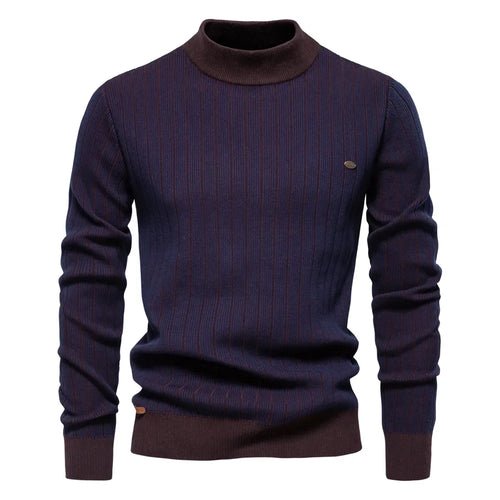 🔥 Pull Homme Automne - Hiver – Col Mi - Haut - deslyshopping