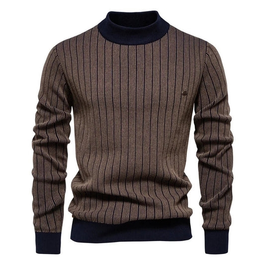 🔥 Pull Homme Automne - Hiver – Col Mi - Haut - deslyshopping