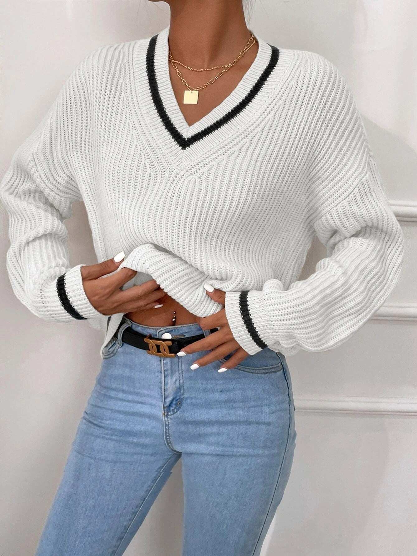 Pull rayé preppy chic - deslyshopping