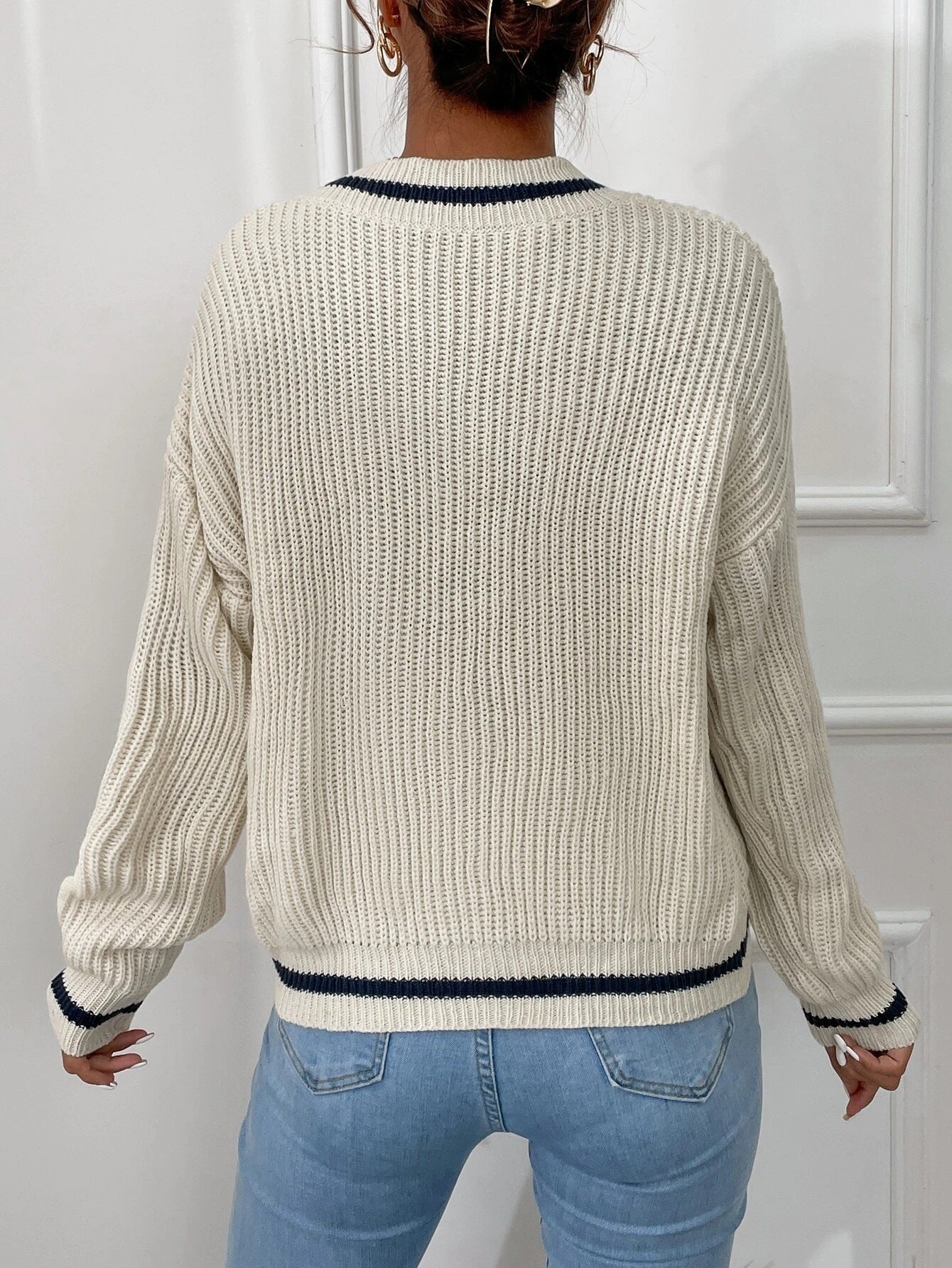 Pull rayé preppy chic - deslyshopping