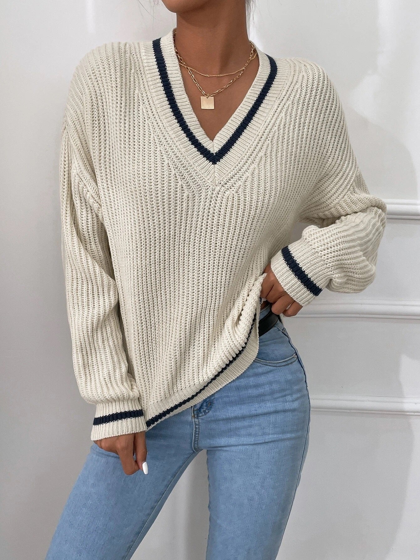 Pull rayé preppy chic - deslyshopping