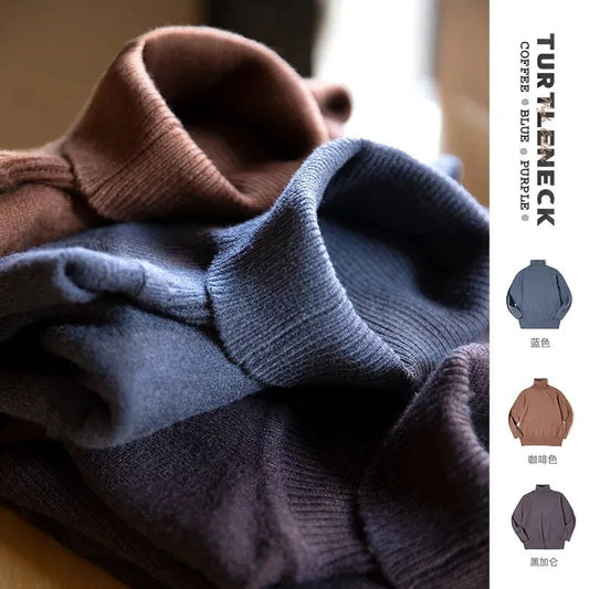 Pull thermique à col roulé pour homme - deslyshopping