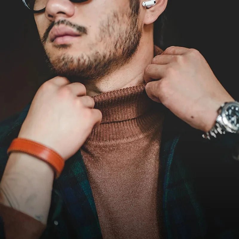 Pull thermique à col roulé pour homme - deslyshopping