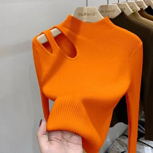 Pull tricoté à col roulé - deslyshopping