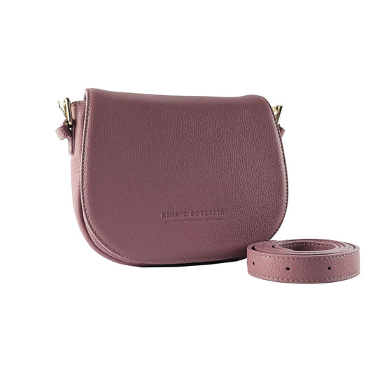 RB1002AZ | Sac Cuir Rose Femme – Bandoulière Made in Italy - deslyshopping