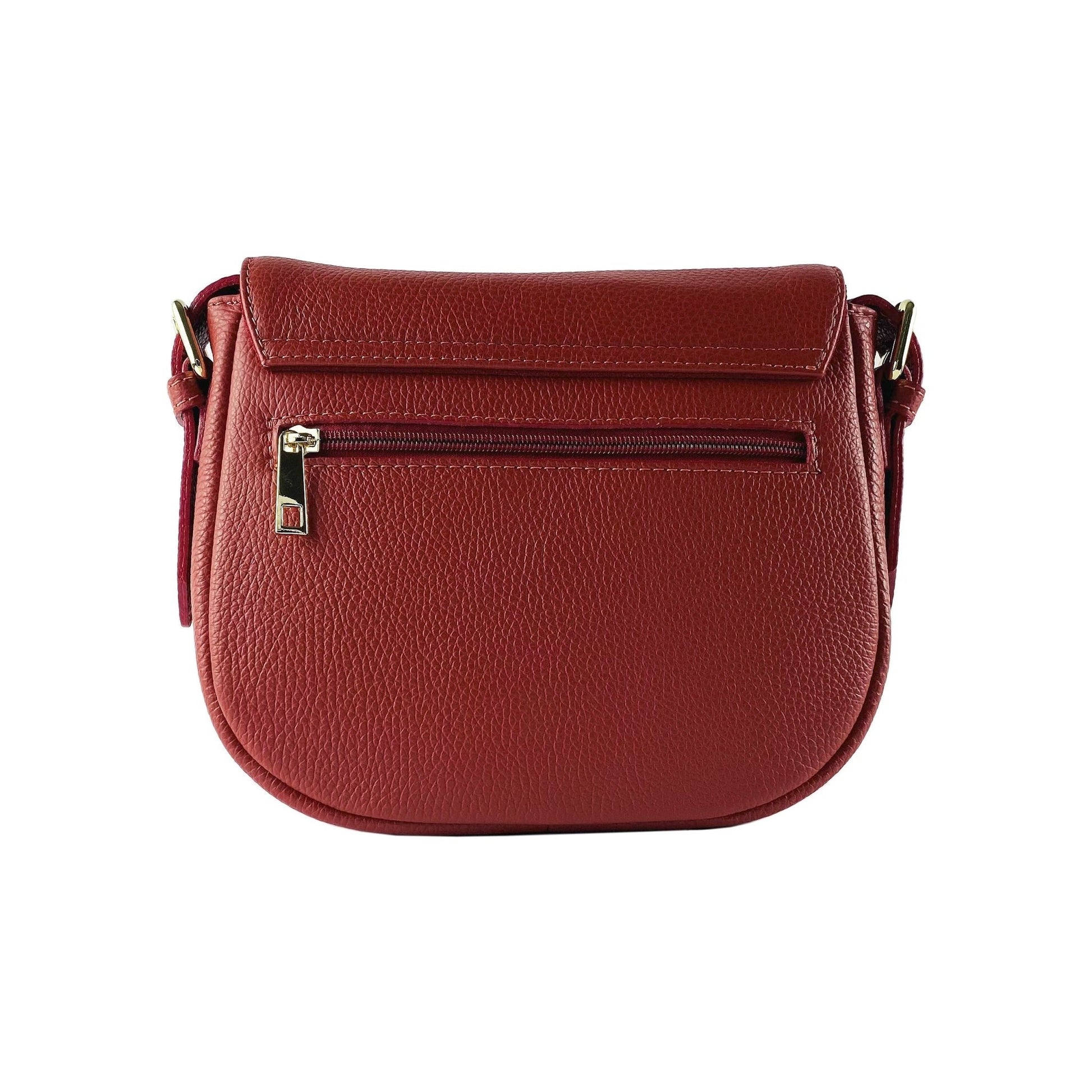 RB1002V | Sac Cuir Rouge Femme – Bandoulière Made in Italy - deslyshopping