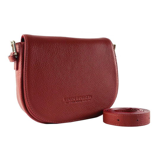 RB1002V | Sac Cuir Rouge Femme – Bandoulière Made in Italy - deslyshopping