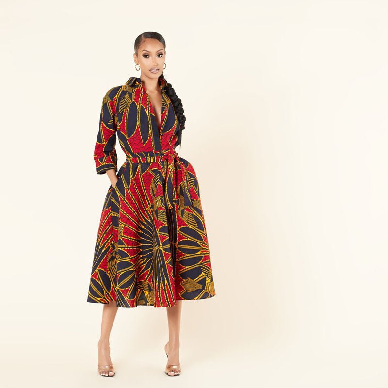 Robe Africaine en Polyester - deslyshopping