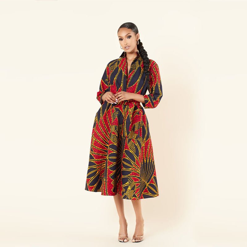 Robe Africaine en Polyester - deslyshopping