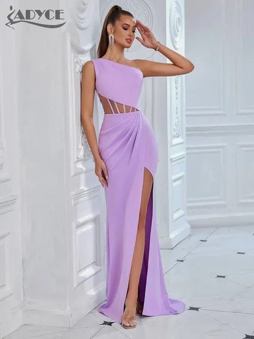 Robe d'Été en Maille Asymétrique Drapée Sans Manches - deslyshopping