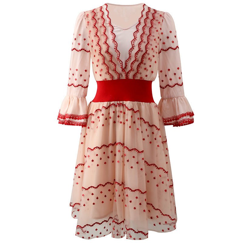 Robe féminine à manches - deslyshopping