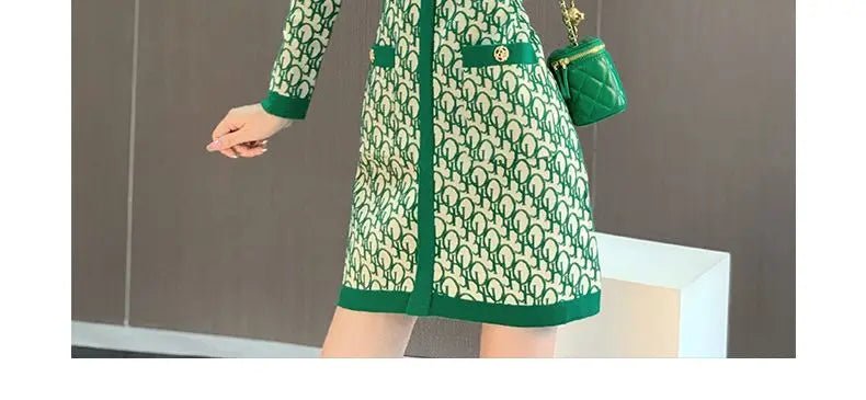 Robe imprimée chic automne - deslyshopping
