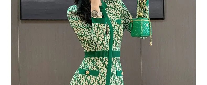 Robe imprimée chic automne - deslyshopping