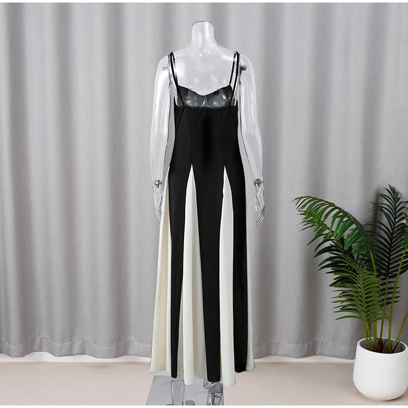 Robe longue élégante à bretelles - deslyshopping