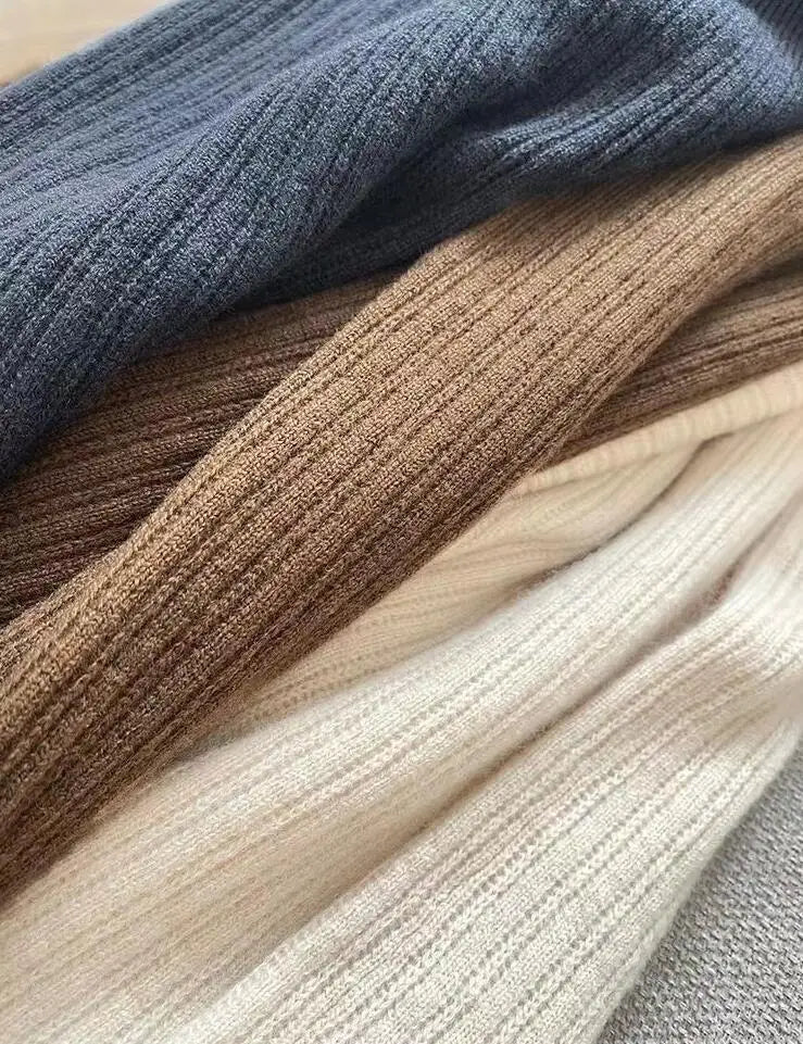 Robe Maille Col V Femme – Élégante & Ajustée Automne/Hiver - deslyshopping