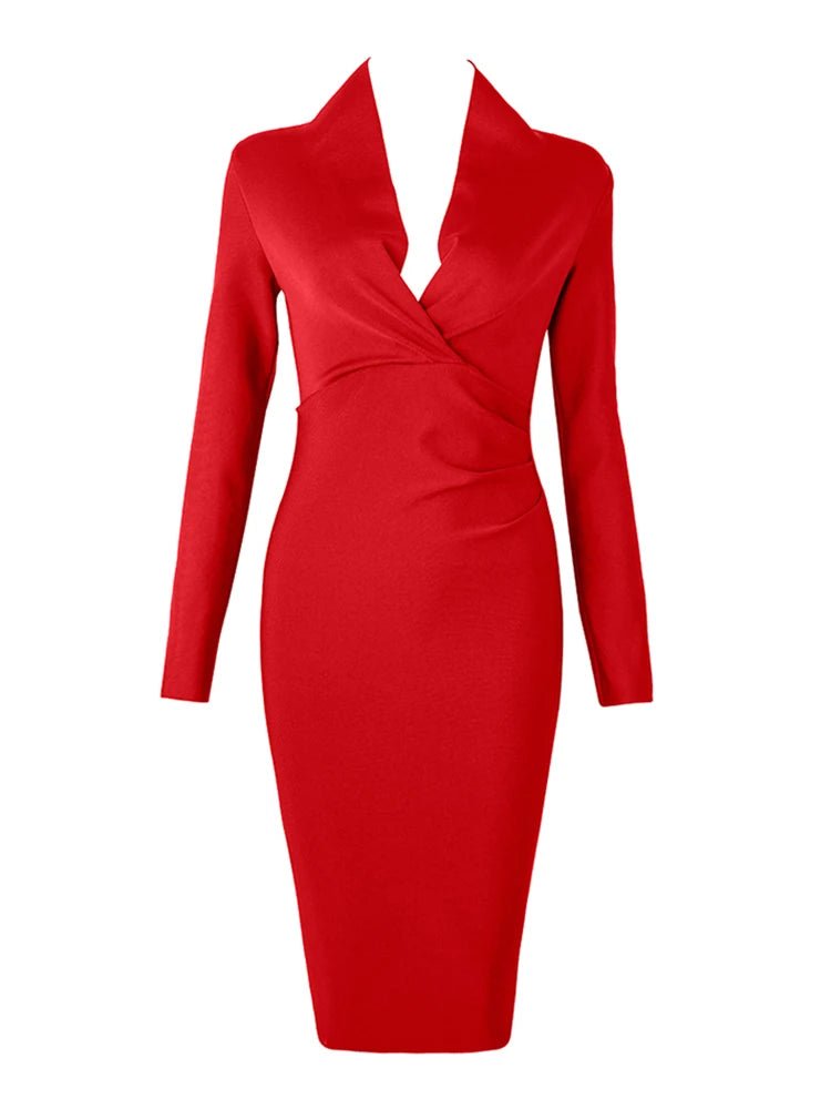 Robe sexy manches longues - deslyshopping