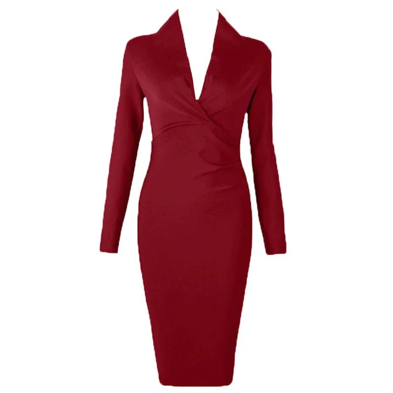 Robe sexy manches longues - deslyshopping