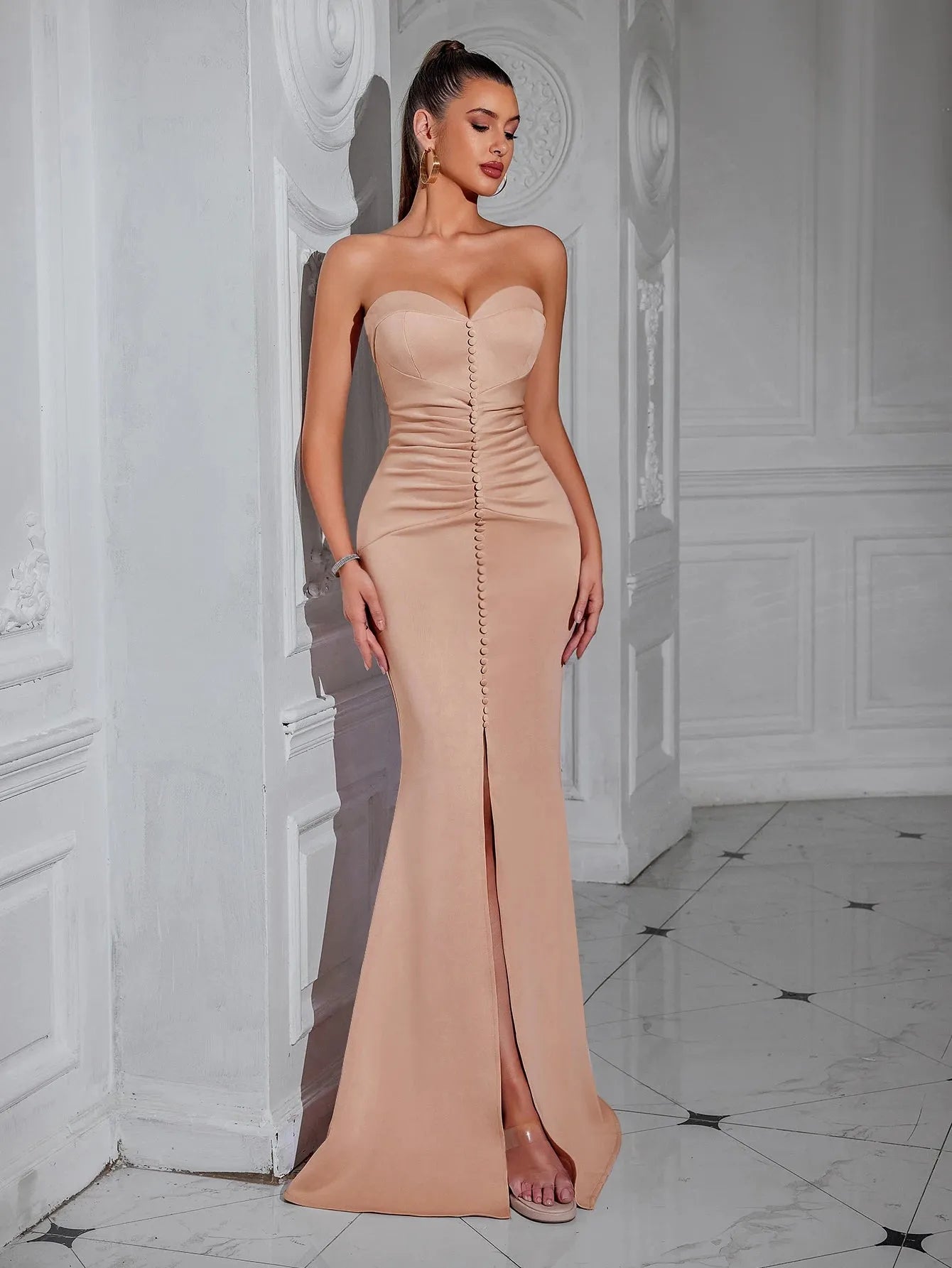 Robes élégantes à boutons - deslyshopping
