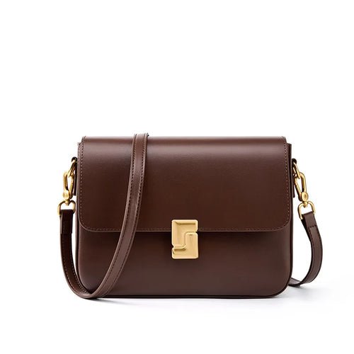 👜 Sac à Bandoulière Carré en Cuir Véritable - deslyshopping