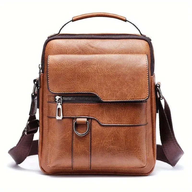 Sac à Bandoulière Homme en Cuir PU - Étui iPad 9,7" - deslyshopping