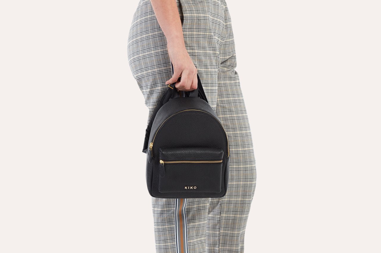 Sac à Dos Itty - Bitty en Cuir Véritable Galet 👜✨ - deslyshopping