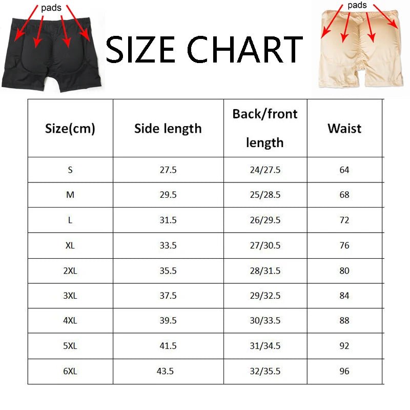 Short Gainant avec Rembourrage, Effet Fessier Galbé - deslyshopping