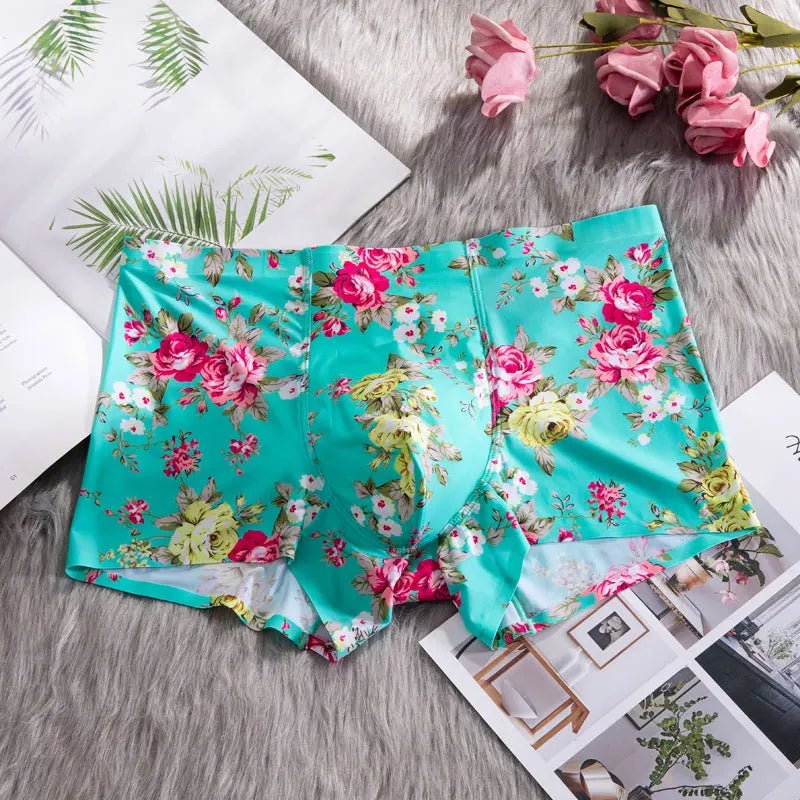 Sous - Vêtements Pour Hommes en Soie Glacée Flora - deslyshopping