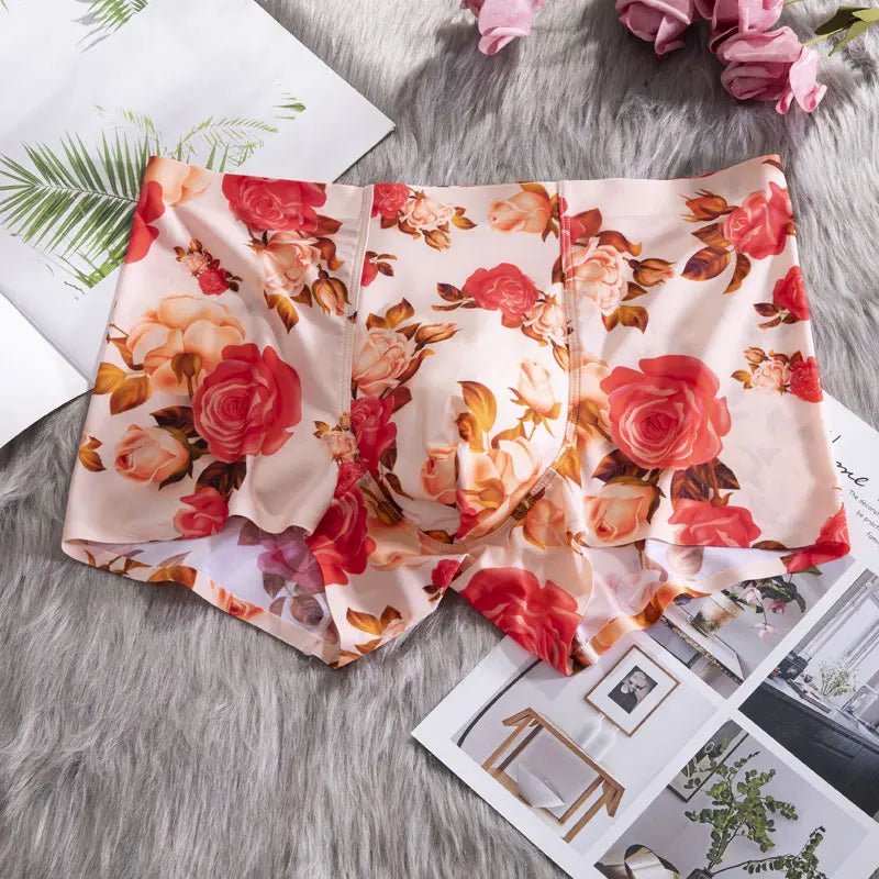 Sous - Vêtements Pour Hommes en Soie Glacée Flora - deslyshopping