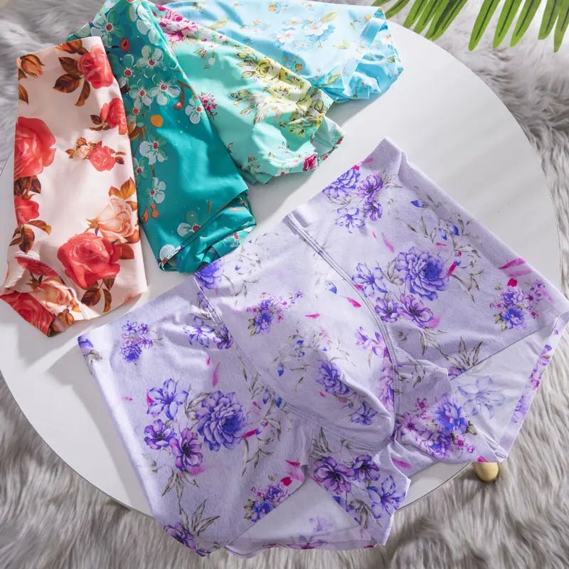 Sous - Vêtements Pour Hommes en Soie Glacée Flora - deslyshopping